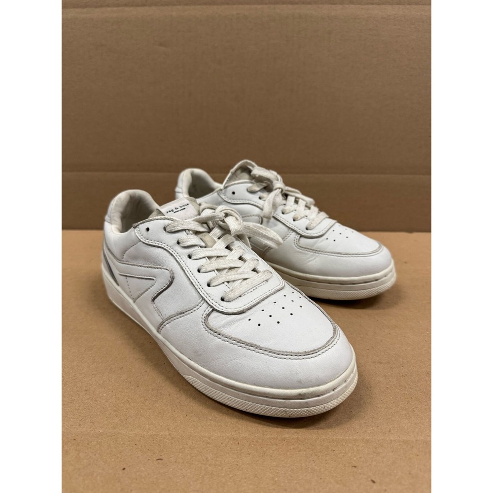 Rag & Bone Retro Court Leather Sneaker White Womens Size EU 38.5
